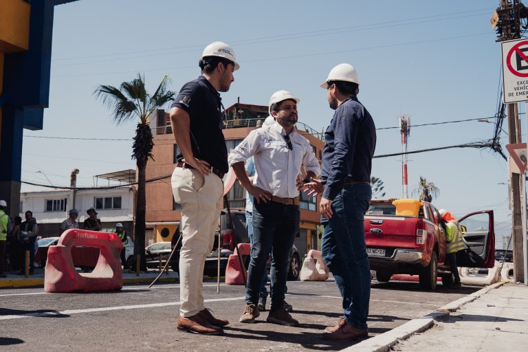 Comenzó la última etapa de las obras de mejoramiento de calzadas en el sector norte de Iquique
